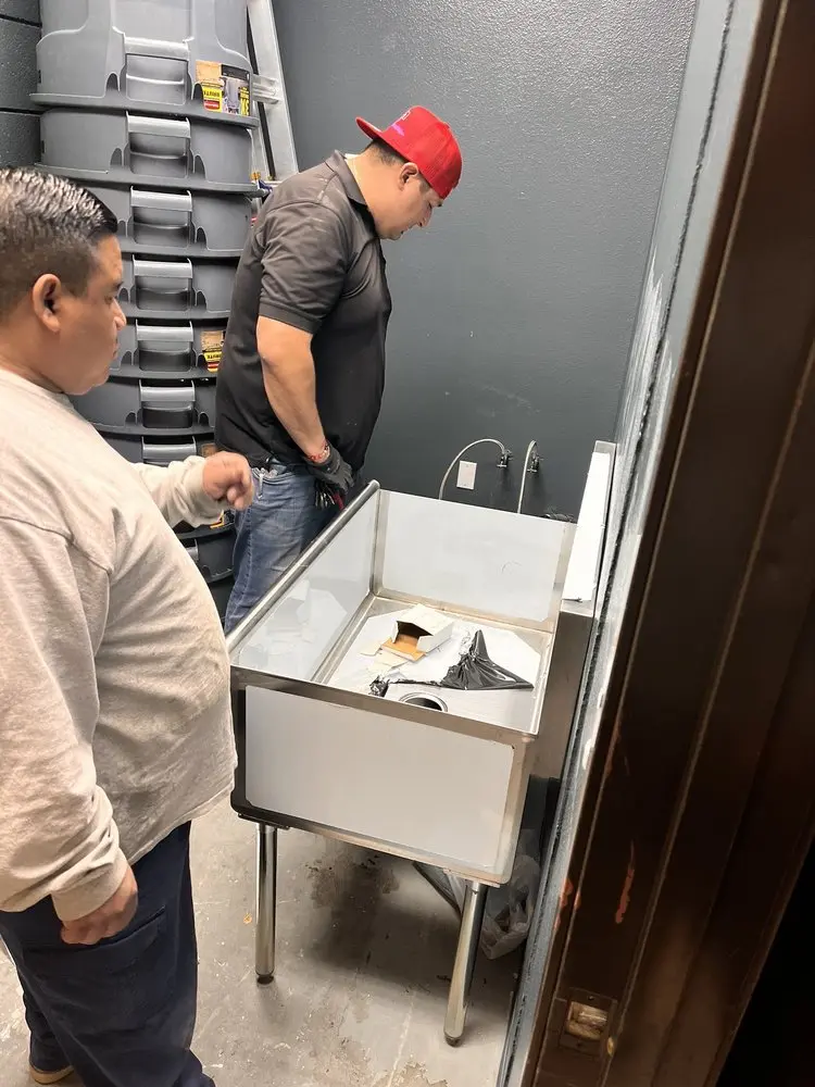 Commercial plumbing and sink installation in Solivita